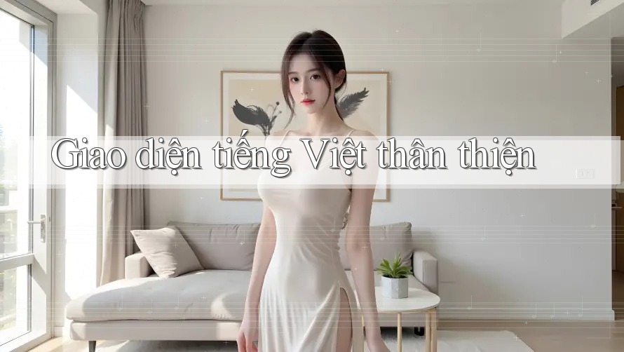 Giao diện tiếng Việt thân thiện