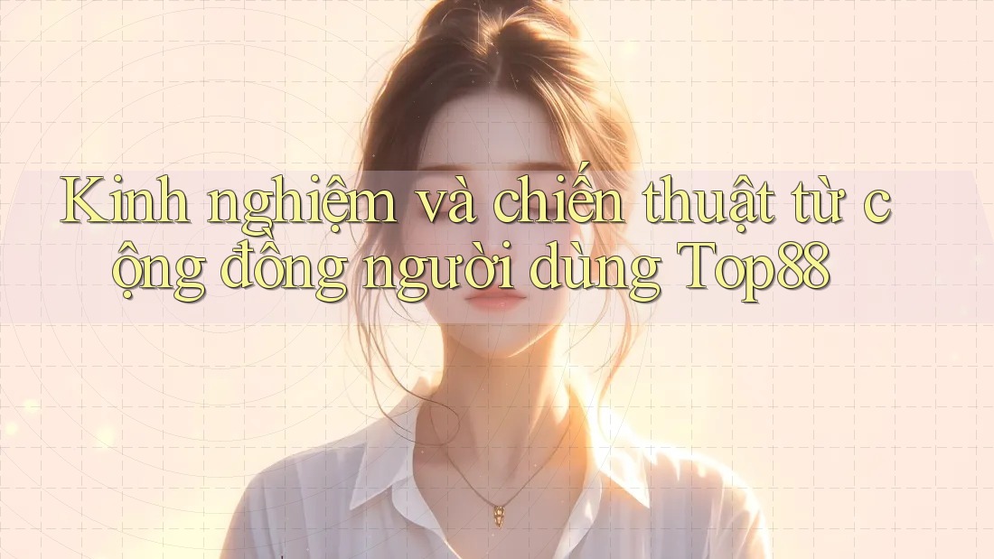 Kinh nghiệm và chiến thuật từ cộng đồng người dùng Top88 Kinh nghiệm và chiến thuật từ cộng đồng người dùng Top88