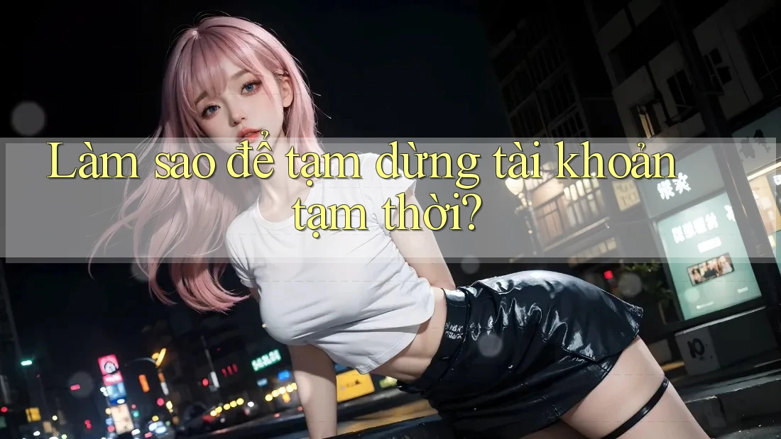 Làm sao để tạm dừng tài khoản tạm thời?