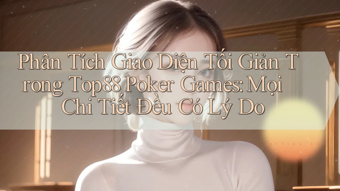 Phân Tích Giao Diện Tối Giản Trong Top88 Poker Games: Mọi Chi Tiết Đều Có Lý Do