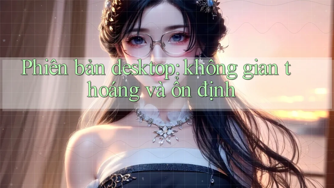 Phiên bản desktop: không gian thoáng và ổn định