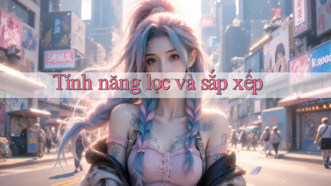 Tính năng lọc và sắp xếp Tính năng lọc và sắp xếp