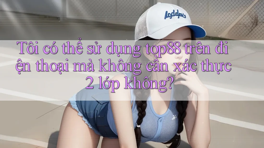 Tôi có thể sử dụng top88 trên điện thoại mà không cần xác thực 2 lớp không? Tôi có thể sử dụng top88 trên điện thoại mà không cần xác thực 2 lớp không?