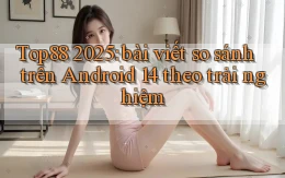 Top88 2025 bài viết so sánh trên Android 14 theo trải nghiệm