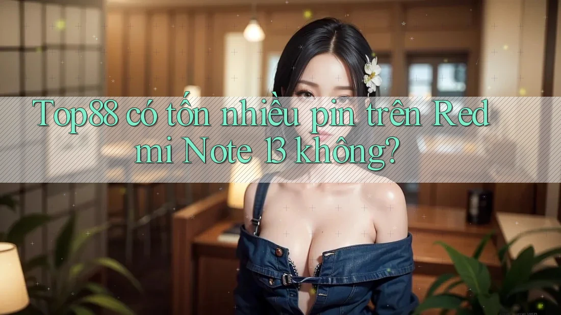 Top88 có tốn nhiều pin trên Redmi Note 13 không?