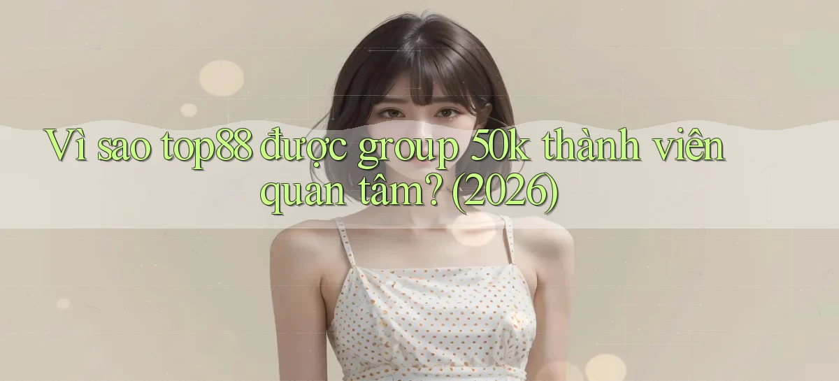 Vì sao top88 được group 50k thành viên quan tâm (2026)